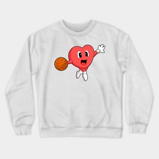 Heart Basketball player Basketball Crewneck Sweatshirt